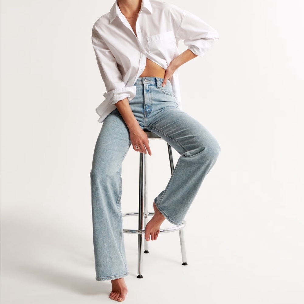 Abercrombie High Rise 90’s Relaxed Jeans 24xs 00
